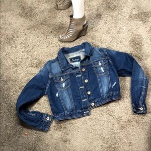 Anthropologie  Cropped Jean jacket  Juniors   XL